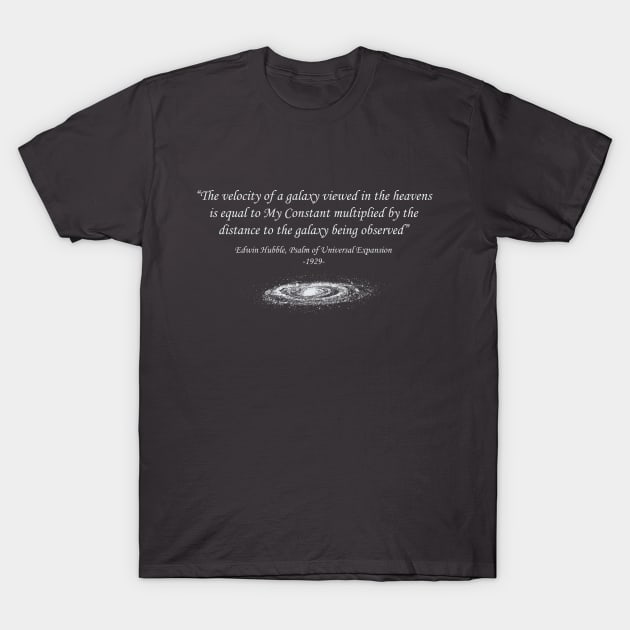 Dramatic Hubble Quote Dark T-Shirt by TenkenNoKaiten
